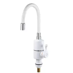Проточний водонагрівач Zerix ELW06-F-white 3,3 kW силіконовий вилив на мийку ZX5857