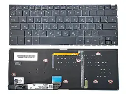 Клавіатура для ASUS ZenBook UX360U, UX360UA, UX360UAK (RU Black без рамки з підсвічуванням). Оригінал