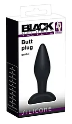 Анальна пробка Black Velvets 9 см (чорний) - мініатюра 4