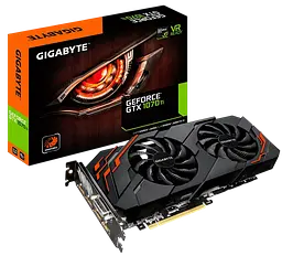 Відеокарта GeForce GTX 1070 Ti 8GB Gigabyte WindForce (GV-N107TWF2-8GD) Б/В