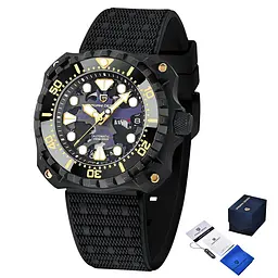 Наручний годинник чоловічий PD-YN009 Black-Camo Blue Pagani Design acs0031099