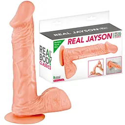 Фалоімітатор Real Body Real Jayson 21 см тілесний - мініатюра 4