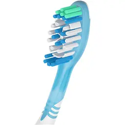 Зубна щітка Colgate Max White Medium With Polishing Star блакитна - мініатюра 3