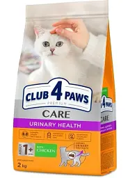 Повнораціонний сухий корм для дорослих кішок Club 4 Paws Преміум "Підтримка здоров\'я сечовивідної системи" 2 кг