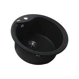 Гранітна мийка Globus Lux Orta графiт 485мм А0001, Графит - мініатюра 2