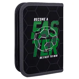 Шкільний пенал твердий Yes одинарний з клапаном HP-03 Football TIme - мініатюра 2
