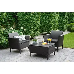 Комплект садових меблів Allibert Keter Salemo balcony set графіт - мініатюра 6