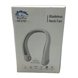 Безлезовий шийний вентилятор HandFan HF3701 5000mAh 3 швидкості USB білий DEMO - мініатюра 2