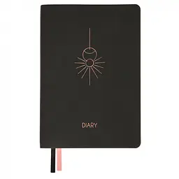 Щоденник А5 Leo Planner недатований Hypnotic м'який чорний 320 сторінок (252703)