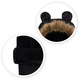 Зимовий конверт MoMi Sleeping bag black чорний - мініатюра 7