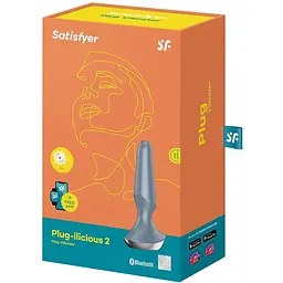 Анальна смарт-вібропробка Satisfyer Plug-ilicious 2 Ice Blue - мініатюра 5
