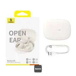 Навушники Baseus Eli 10i Fit Open-Ear TWS спортивні амбушюри для бігу, тренажерного залу та їзди на велосипеді – білі - мініатюра 10