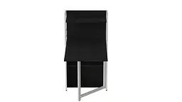 Стіл книжка з етажеркою Практик 1 Ferrum-decor 1200x640x990 Білий метал ДСП Сосна Кембра 16 мм (FRD-104620) - мініатюра 4