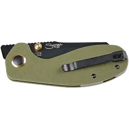 Ніж CJRB Maileah Large Black Blade Green - мініатюра 4