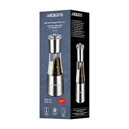 Млинок для спецій механічний Ardesto Gemini акриловий 140 мл (AR1419SS) - мініатюра 10