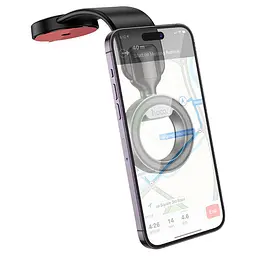 Холдер Hoco H71 Totem ring magnetic car holdercenter console Чорний - мініатюра 3