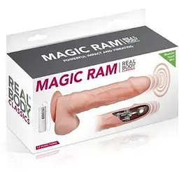 Фалоімітатор-пульсатор із вібрацією Real Body - Magic Ram - мініатюра 4