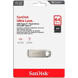 Flash SanDisk USB 3.2 Gen1 Ultra Luxe Type-C 64Gb (300Mb/s) - мініатюра 5