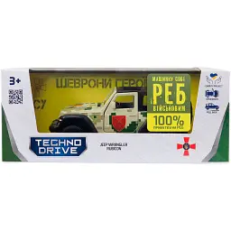 Машинка TechnoDrive серії Шеврони Героїв JEEP WRANGLER RUBICON "ОК "ПІВДЕНЬ"" - мініатюра 12