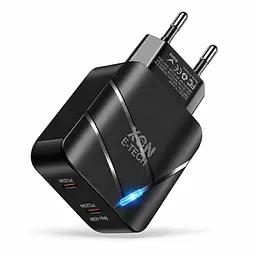 Зарядний пристрій XON PowerCharge 40W (PD20) USB Type-C (PCWC040020A0С2B 6099) Чорний