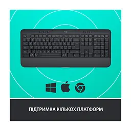 Клавіатура Logitech Signature K650 USB/Bluetooth UA Graphite (920-010945) - мініатюра 6