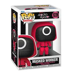 Ігрова фігурка Funko Pop Гра в кальмара Червоний солдат у масці (64799) - мініатюра 5