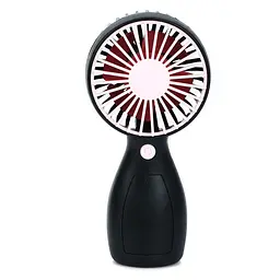 Портативний ручний вентилятор Bambi MK 5663-2Pink 13 см, акумулятор, USB зарядне