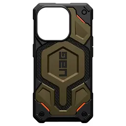 Протиударний чохол UAG Monarch Pro Kevlar® з MagSafe Kevlar Elemental Green для iPhone 15 Pro (11422111397B) - мініатюра 6