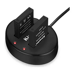 3-Pack KingMa Nikon EN-EL12 комплект из 2 аккумуляторов и ЗУ на 2 батареи