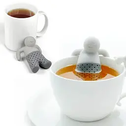 Силіконовий заварник для чаю - Mr. Tea, сірий - мініатюра 4