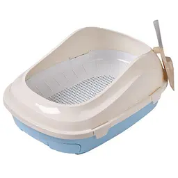 Туалет із сіткою AnimAll P 1061 для дорослих кішок 56×40×21 блакитний