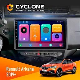 Штатна магнітола Renault Arkana, Duster 2019+ Cyclone C10-001 2x32 CPL Cyclone (НФ-00004441)