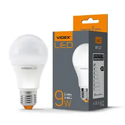 Лампочка Videx A60e 9W E27 3000K 220V (VL-A60e-09273) - мініатюра 2