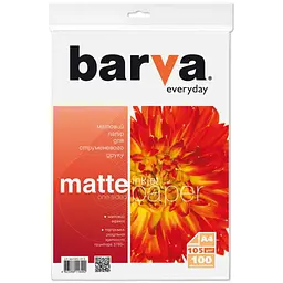 Фотопапір Barva A4 Everyday Matte 105г, 100л (IP-AE105-313)