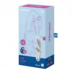 Вібратор Satisfyer Hot Lover сірий зі зігрівом і додатком - мініатюра 2