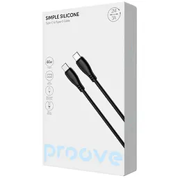 Кабель Proove Simple Silicone Type-C to Type-C 60W (2m) black - мініатюра 2