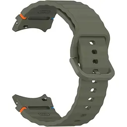 Силіконовий ремінець BeCover Ribbed Tape для Samsung Galaxy Watch (20 mm) 3 41 mm/4 40mm-44mm/5 40-44mm/6 40-44mm/7 40-44mm Khaki (712043) - мініатюра 3