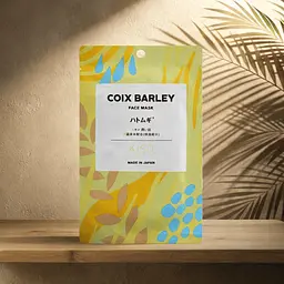 KISOCARE Coix Barley Face Mask тканинна маска з коіксом, 1 шт - мініатюра 2