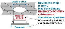 Світильник точковий врізний Євросвітло 9Вт коло LED-R-100-9 6400К без рамки (57945) - мініатюра 5