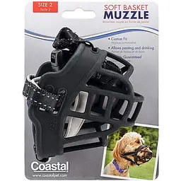 Coastal Soft Basket Muzzle софт баскет мазл силіконовий намордник для собак (01365_BLK02)