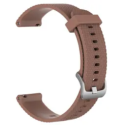 Ремінець силіконовий 20 мм для Samsung Galaxy Watch 42/3 41 мм/Active/Active 2 BeWatch GT Коричневий (1011406) - мініатюра 2