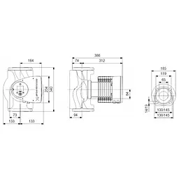 Циркуляційний насос Grundfos Magna3 65-80 F 340 (97924296) - мініатюра 2