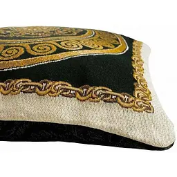 Наволочка Прованс Baroque-2, 45х45 см чорна із золотим (25616) - мініатюра 3