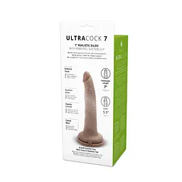 Фалоімітатор Me You Us Silicone Ultra Cock 7 in 17.8 см (коричневий) - мініатюра 5