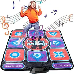 Танцювальний килимок X-TREME Dance PAD Platinum для PC (4 жовтогарячих, 4 фіолетові стрілки) килимок для танців