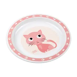 Набір дитячого посуду Canpol babies Cute Animals Котик 5 предметів рожевий (4/401_pin) - мініатюра 5