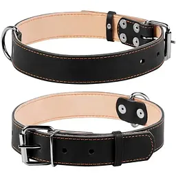 Нашийник Collar подвійний, 48-63х3,5 см, чорний