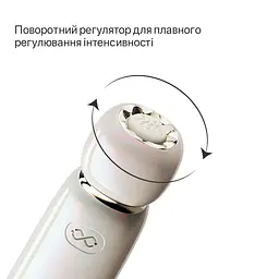Вакуумний кліторальний стимулятор Zalo Lia Floral White - мініатюра 4