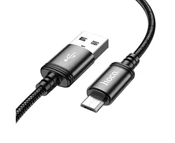 Кабель Hoco X91 microUSB 3 метра штекер микро-нейлоновое оплетение - миниатюра 4