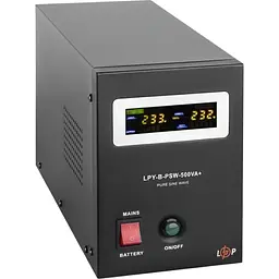 ДБЖ LogicPower LPY-B-PSW-500VA+ (350Вт) (4149) - мініатюра 3